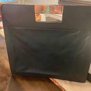 Armani black clutch